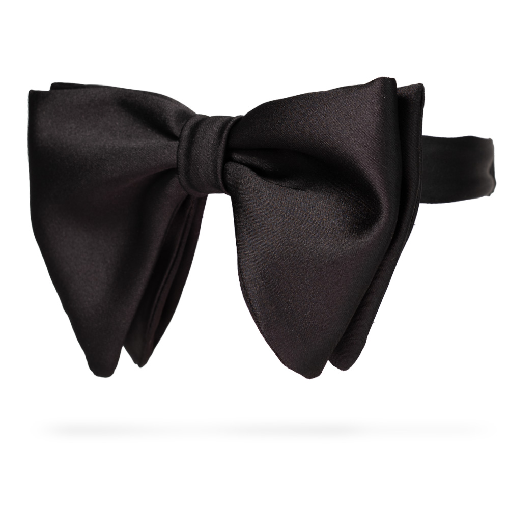 Duza Czarna satynowa mucha meska Tom ford 3