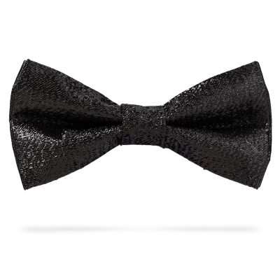 Błyszcząca czarna muszka męska